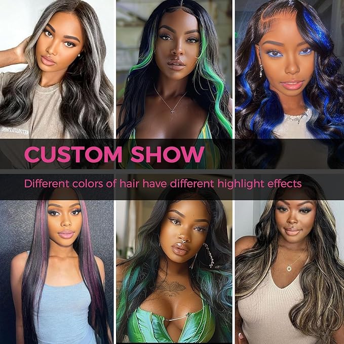 Lashey Seamless Clip in Hair Extensions Human Hair 4pcs 37g Green 14 Inch Straight Hair Extensions Clip ins with PU Soft Invisi Edge