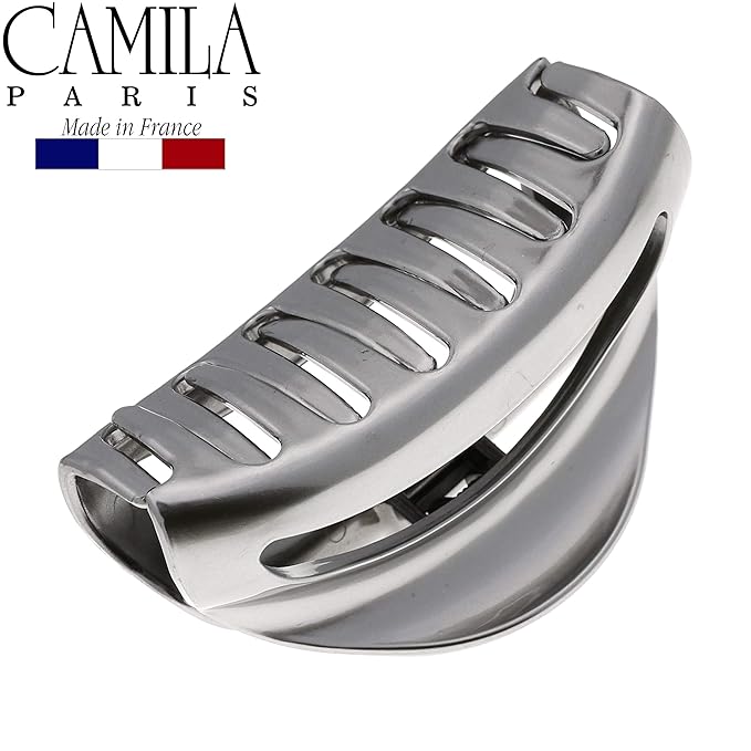 Camila Paris CP2909 French Hair Clip for Women Thick Hair for Long Curly Wavy Hair, Girls Hair Claw Clips Jaw, Durable Styling Big Claw Clip for Thick Hair, Strong Hold No Slip Grip, Made in France