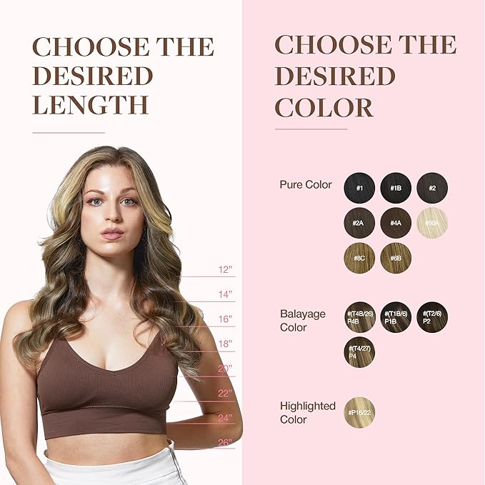 GOO GOO Clip in Hair Extensions Real Human Hair, Remy Human Hair Extensions Clip ins for Women, Natural Human Hair, 18inch 150g 9Pcs, 2/6/18 Balayage Brown to Dirty Blonde