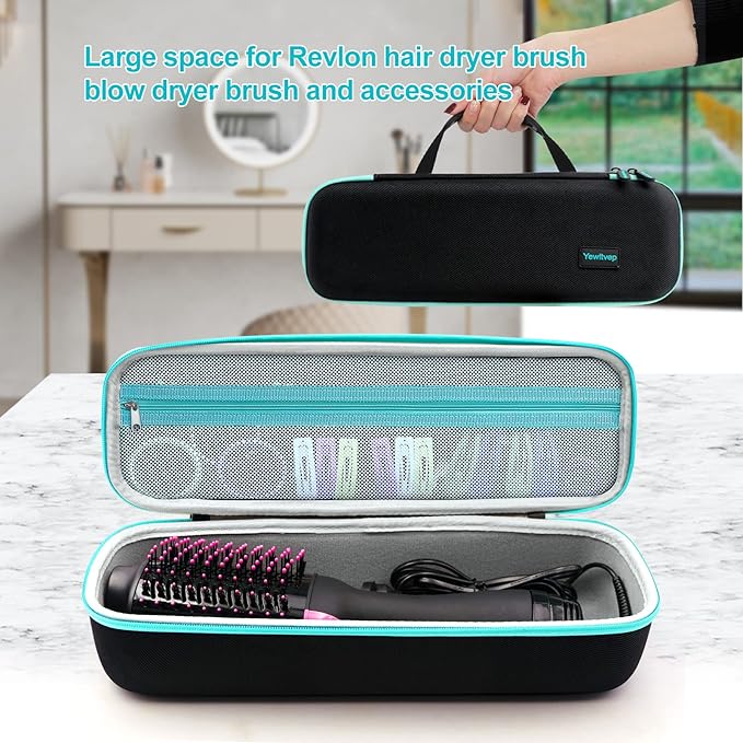 Blow Dryer Brush in one Hard Case, Yewltvep for One-Step Hair Dryer & Volumizer Original 1.0, Notice: This Case Unfits Plus 2.0