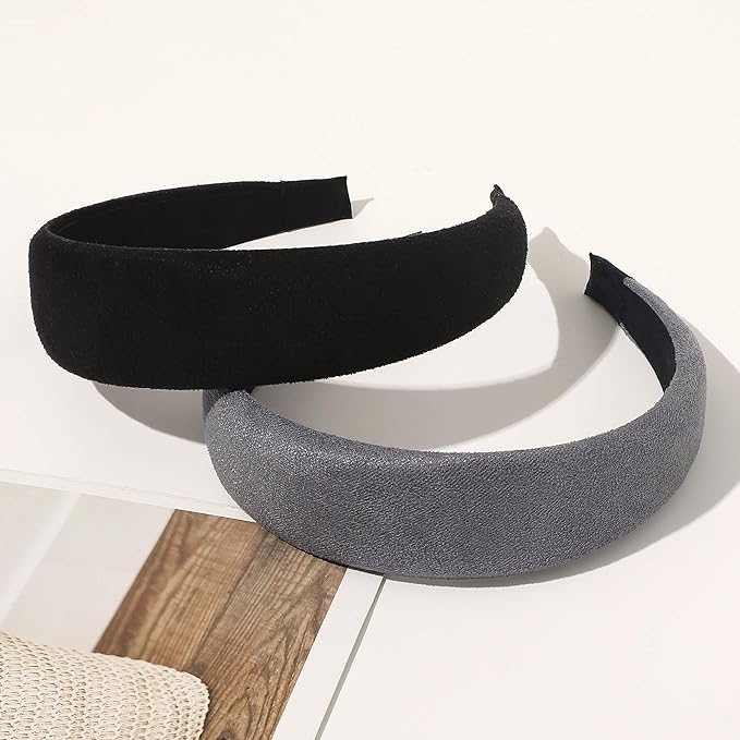 Ivyu Headbands for Women Head Bands - Fashion Womens Headband Diademas Para Mujer De Moda Hair Accessories Hairbands for Girls No Slip Cute Black Pink Gray Headband Gift for Women