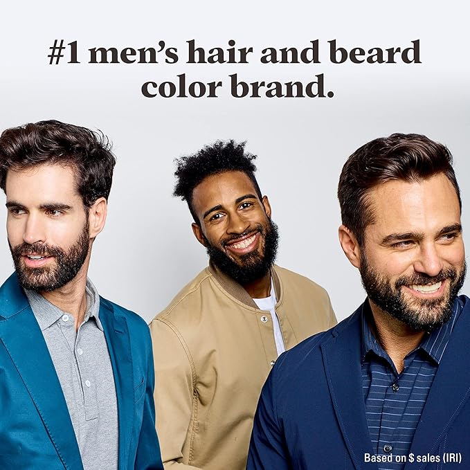 Just For Men Mustache & Beard, Beard Dye for Men with Brush Included, With Keratin Biotin Aloe and Coconut Oil for Healthy Facial Hair - Blond, M-10/15, Pack of 1 (Packaging May Vary)