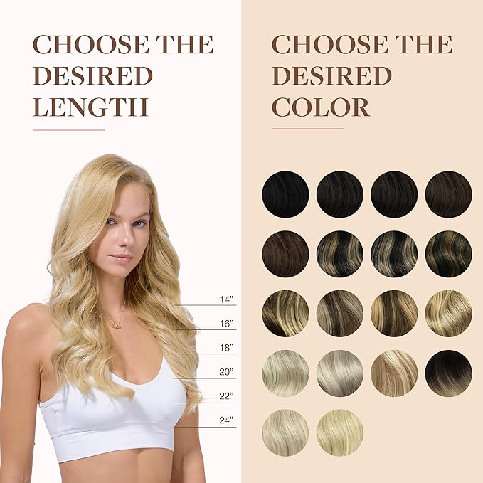 GOO GOO Clip in Hair Extensions Real Human Hair, Remy Human Hair Extensions Clip ins for Women, Natural Human Hair, 22inch 150g 7Pcs, 16/22 Light Blonde Highlighted Golden Blonde