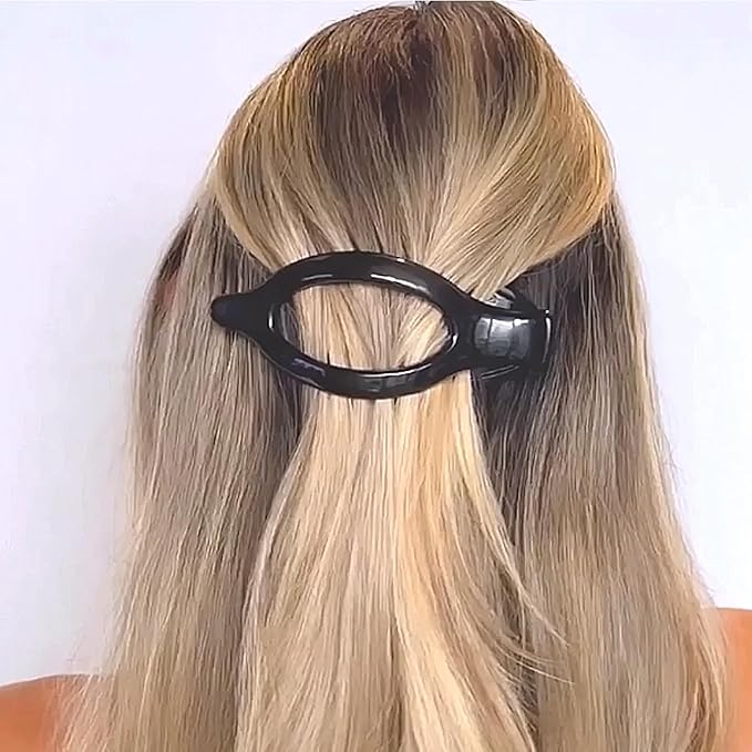 Camila Paris CP2388 French Hair Clips, Large Side Slide Hair Clips for Long Curly Wavy Hair, Strong Hold No Slip Grip, Girls Hair Claw Clips for Women, Styling Girls Hair Accessories, Made In France
