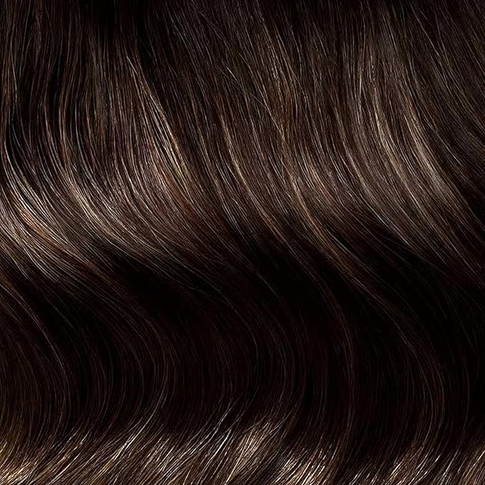 Luxy 100% Remy Human Hair – Halo Clip-In Hair Extensions –Natural Looking Volume & Length - One-Piece - Easy 5-Min Application 150 grams 12" Dimensional Rooted Honey Espresso
