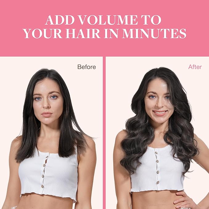 GOO GOO Clip in Hair Extensions Real Human Hair, Remy Human Hair Extensions Clip ins for Women, Natural Human Hair, 20inch 150g 9Pcs, 2 Dark Brown
