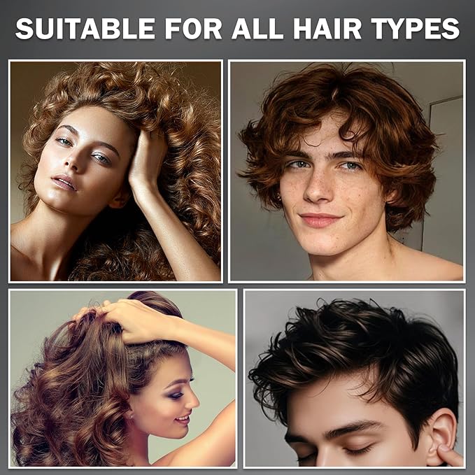 DAMUSI Hair Styling Powder for Men & Women - Volumizing and Texturizing Powder Matte Finish Natural Look Mattifying Hair TexturePowder All-Day Hold(3PCS)
