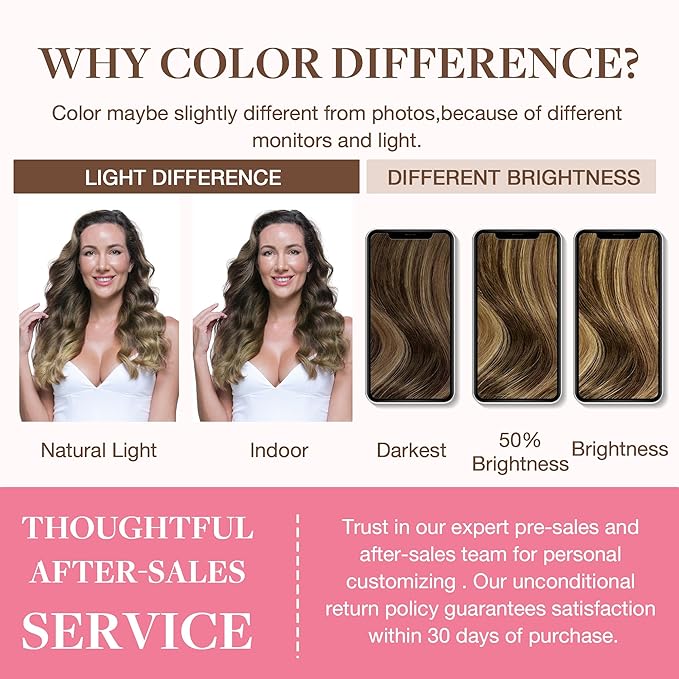 GOO GOO Clip in Hair Extensions Real Human Hair, Remy Human Hair Extensions Clip ins for Women, Natural Human Hair, 24inch 220g 9Pcs, #4/27/4 Balayage Chocolate Brown to Caramel Blonde