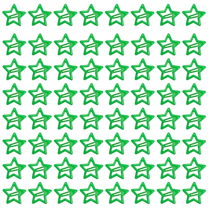 64 Pcs Metal Snap Hair Clips for Women,Small Snap Barrettes for Women Girls Thick Fine Hair (Green)