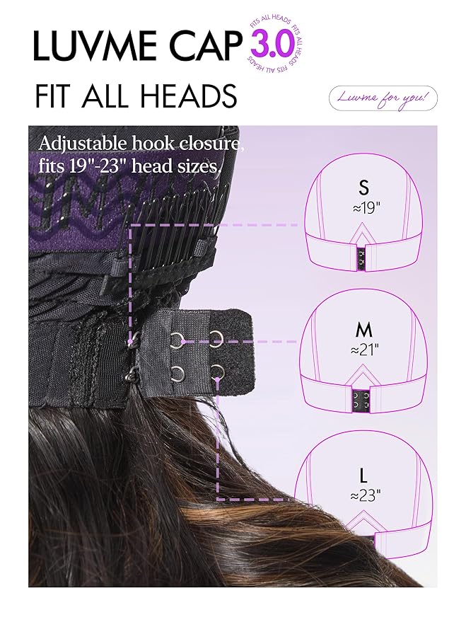 LUVME HAIR 100% Human Hair Wigs Loose Wave Glueless Lace Front 18 Inches, Pre Cut Plucked Hd Lace Short Wig Ready To Go Highlight Color Straight Bleached Knots Side Part Wigs