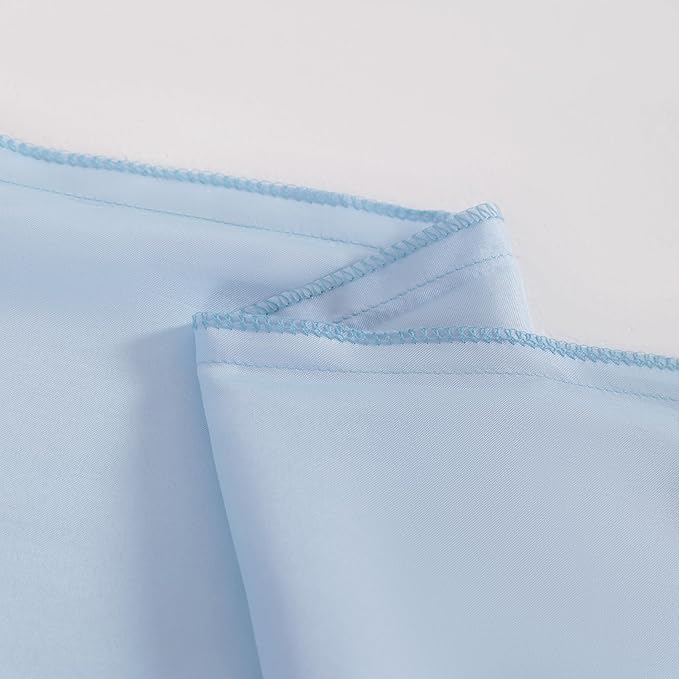 NTBAY 2 Pack Satin Queen Pillowcases for Hair and Skin, Luxurious and Silky Pillow Cases with Envelope Closure, 20x30 Inches, Aqua