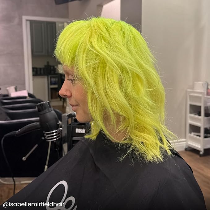 Arctic Fox Semi-Permanent Hair Dye, Neon Yellow, UV Reactive, Vegan & Cruelty-Free, Ammonia-Free, Conditioning Formula, Long Lasting, For All Hair Types, 8 Fl Oz (Pack of 2)