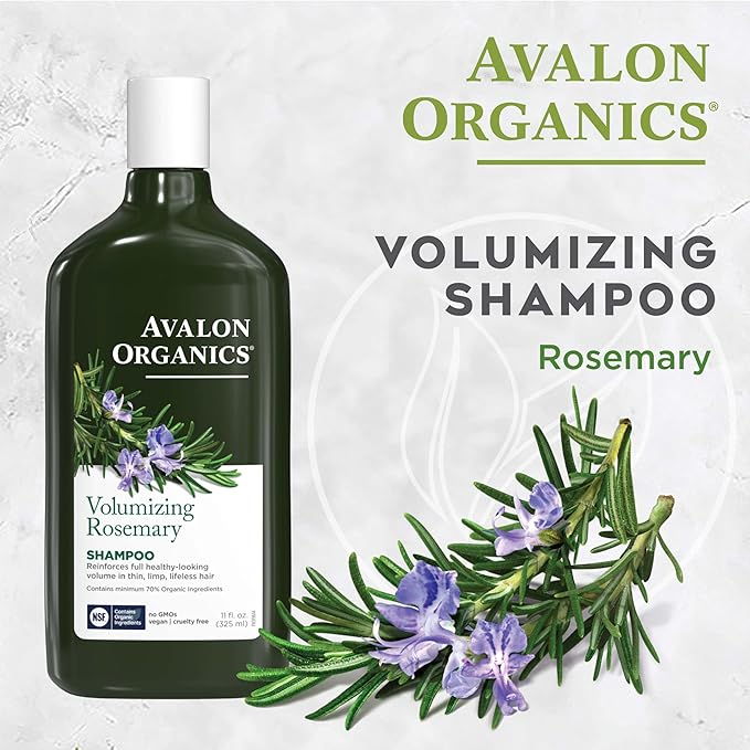 Avalon Organics Shampoo, Volumizing Rosemary, 11 Oz