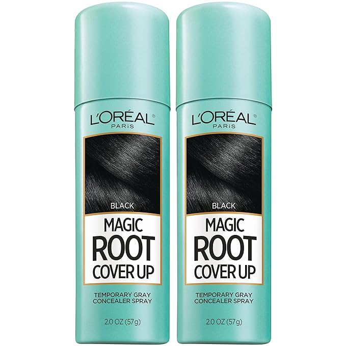 L'Oreal Paris Hair Color Root Cover Up Hair Dye Black 2 Ounce (Pack of 2) (Packaging May Vary)
