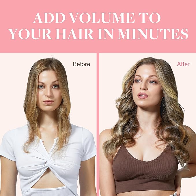 GOO GOO Clip in Hair Extensions Real Human Hair, Remy Human Hair Extensions Clip ins for Women, Natural Human Hair, 14inch 120g 7Pcs, 2/6/18 Balayage Brown to Dirty Blonde