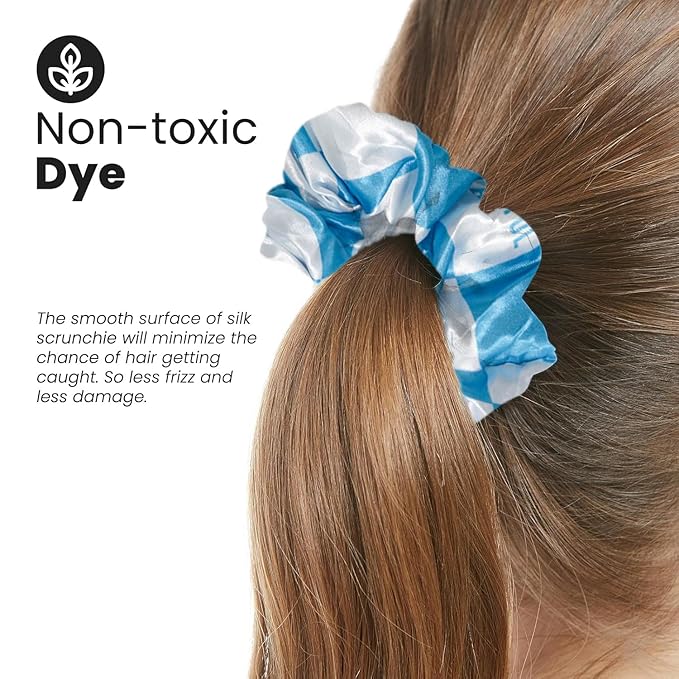 cute checkers design scrunchies for all hair type 10pack elastic hair band great for ponytails XL srcunchies set these soft hair ties is great for every occasion