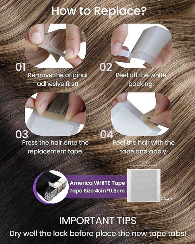 LaaVoo Ombre Tape in Hair Extensions Human Hair Tape in Extensions 14 Inch Natural Black to Medium Brown Mixed Caramel Brown H40pcs/100g