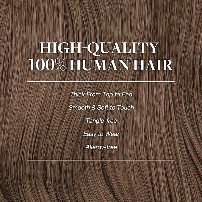 GOO GOO Clip in Hair Extensions Real Human Hair, Remy Human Hair Extensions Clip ins for Women, Natural Human Hair, 24inch 150g 9Pcs, #5 Light Ash Brown
