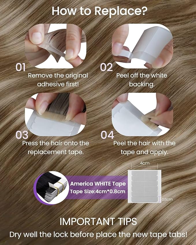 LaaVoo Tape in Hair Extensions Balayage Tape in Human Hair Extensions Ombre Dark Brown to Blonde Hair Extension Tape on Seamless 22inch 20pcs 50g
