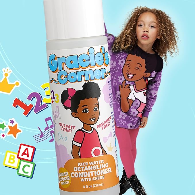 Gracie's Corner Rice Water Detangling Conditioner With Chebe 8oz