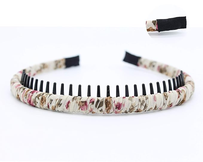 Fashion Comfy Short Headband - Non-Slip Hair Hoop Teeth Comb Hairband for Women & Girls (4 Colors)