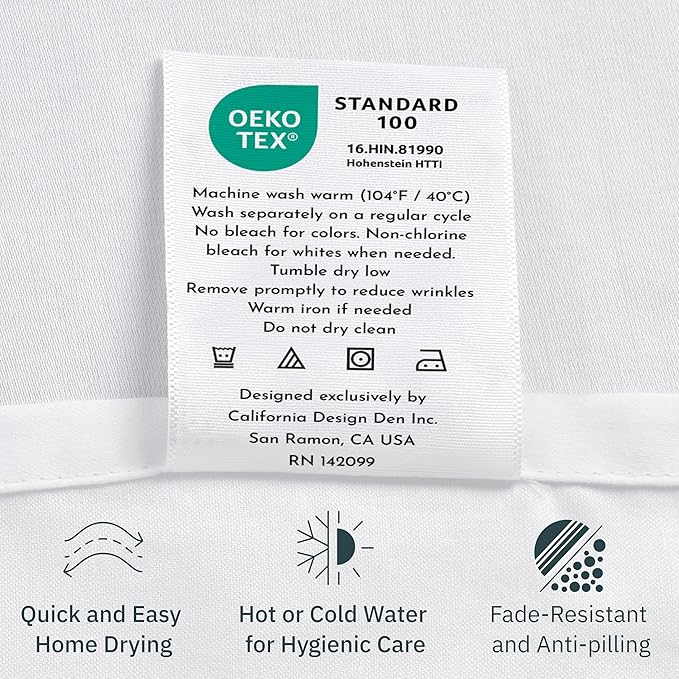 CALIFORNIA DESIGN DEN Luxuriously Soft Hotel Quality 600 Thread Count, 100% Cotton Set of 2 Cases, Crisp & Cool Pillow Case King Size Set of 2, Fits King Pillows (Blush Pink)