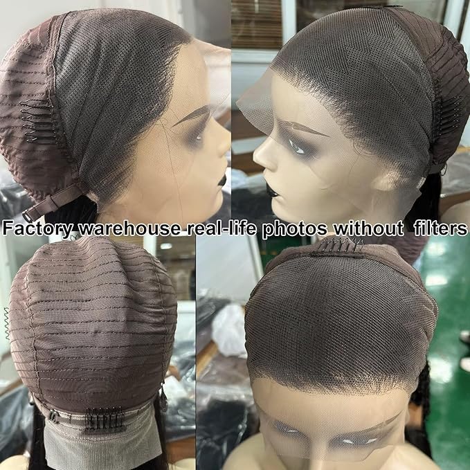 Lemoda Malaysian Body Wave 13x4 Full Lace Frontal Virgin Human Hair Wigs Body Wave HD Transparent Lace Front Wig 30Inch Unprocessed Virgin Human Hair Natural Black