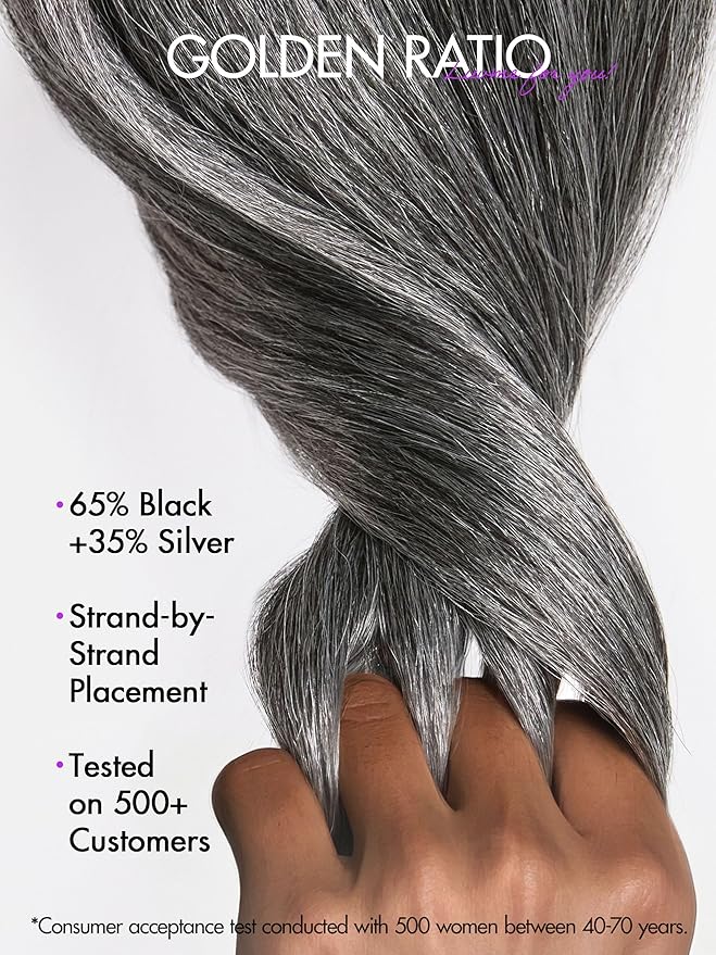 LUVME HAIR 18 Inch Grey Salt & Pepper Silky Straight Wig Human Hair Glueless HD Lace Bob Wig with Mix Grey Color, pre plucked pre cut Lace Ready to Go Wigs For Women