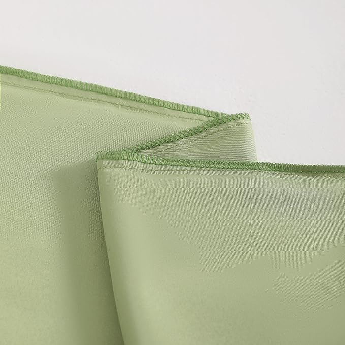 NTBAY 2 Pack Satin King Pillowcases for Hair and Skin, Luxurious and Silky Pillow Cases with Envelope Closure, 20x40 Inches, Sage Green