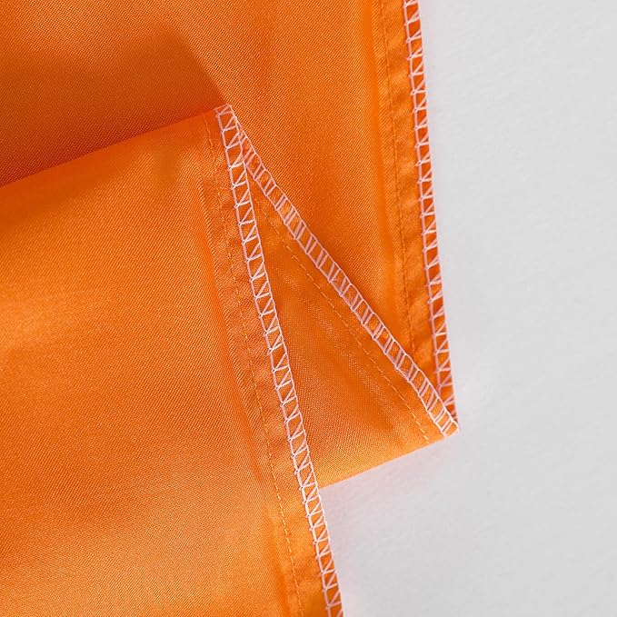 NTBAY 12 Pack Satin Queen Pillowcases for Hair and Skin, Luxurious and Silky Pillow Cases with Envelope Closure, 20 x 30 Inches, Orange