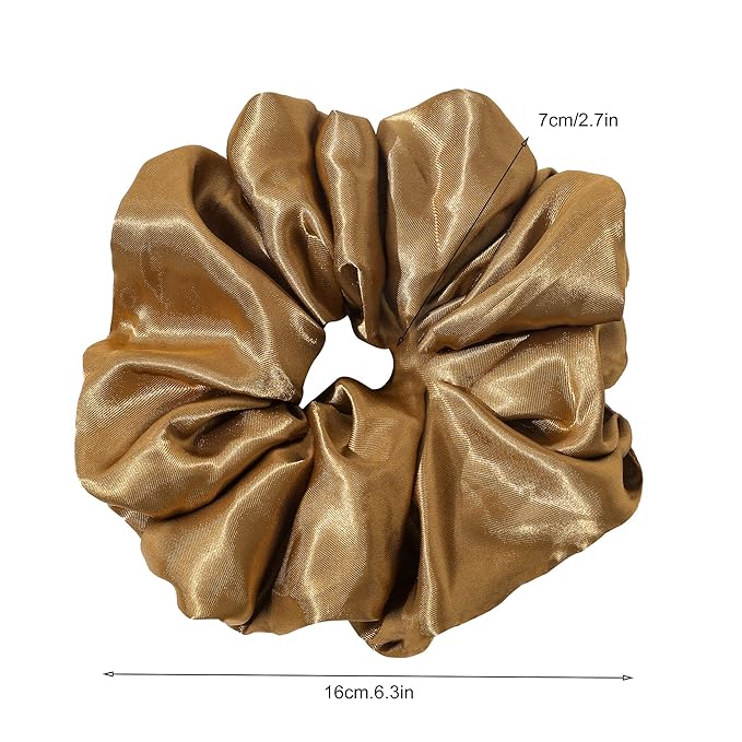 Scrunchies Hair Ties for Women Big Silk Satin Scrunchie Large Oversized Ligas Para el Cabello De Mujer Decorations Cute Jumbo Coth Ponytail Hair Scrunchy Giant Purple Hair Accessories Gift for Girls