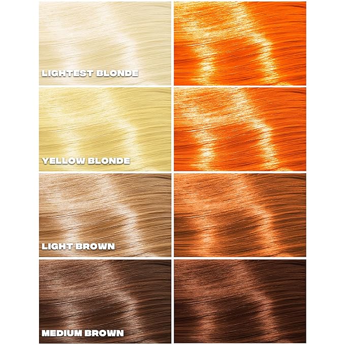 Good Dye Young Streaks and Strands Semi-Permanent Hair Dye (Biz Neon Orange) - UV Protective Temporary Color, 15-24+ Washes - Conditioning, PPD Cruelty-Free & Vegan