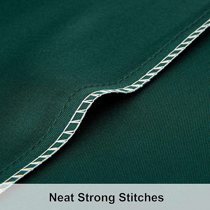 NTBAY 2 Pack Satin Standard Pillowcases for Hair and Skin, Luxurious and Silky Pillow Cases with Envelope Closure, 20x26 Inches, Dark Green