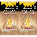 Garnier Hair Color Olia Ammonia-Free Brilliant Color Oil-Rich Permanent Hair Dye, 9.0 Light Blonde, 2 Count (Packaging May Vary)
