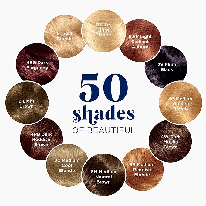 Clairol Nice'n Easy Permanent Hair Dye, 8R Medium Reddish Blonde Hair Color, Pack of 2