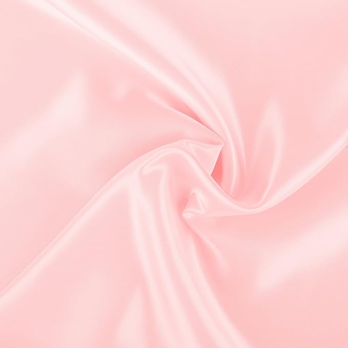 BLISSFORD Pink Satin Pillowcase with Zipper, for Hair and Skin Care, Feels Soft and Cool Like a Silk Pillowcase, Satin Pillow Cases 2 Pack, Slik Pillow Cover, King Size - Set of 2