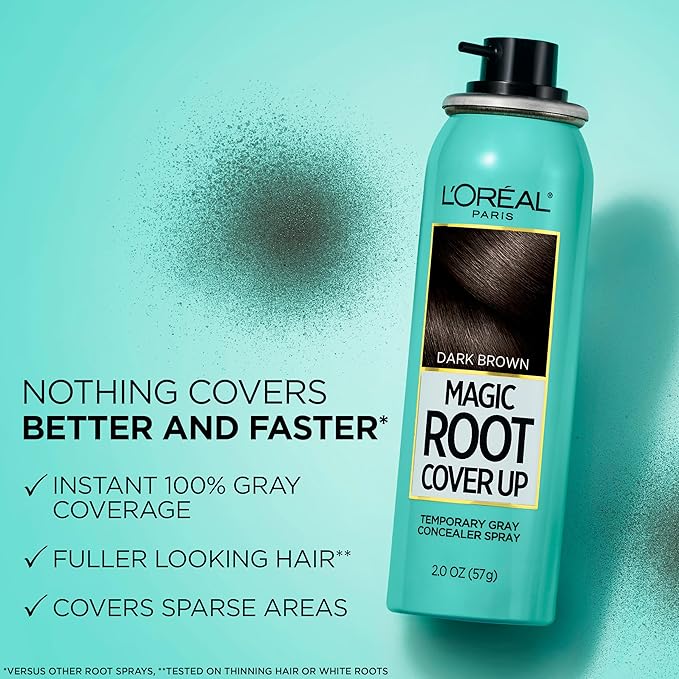 L'Oreal Paris Magic Root Cover Up Gray Concealer Spray Light to Medium Blonde 2 oz.(Packaging May Vary)