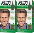 Just For Men Shampoo-In Color (Formerly Original Formula), Mens Hair Color with Keratin and Vitamin E for Stronger Hair - Light-Medium Brown, H-30, Pack of 2