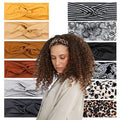 Lotus78, Pack of 12 Wide Headbands for Women Non Slip, Fashionable Sports Hair Bands for Women's Hair, Soft Elastic Stretchy Head bands, Yoga Workout Headbands for Women Daily Fashion(Multicolor icon)