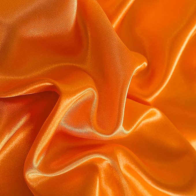NTBAY 12 Pack Satin King Pillowcases for Hair and Skin, Luxurious and Silky Pillow Cases with Envelope Closure, 20 x 36 Inches, Orange