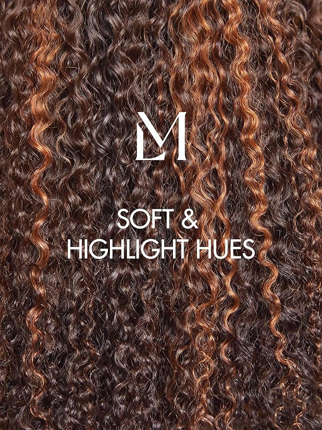 LUVME HAIR 18 Inch Deep Wave Medium Copper Brown Glueless Human Hair Wig Pre Plucked Precut 5x5 Lace Front Wigs