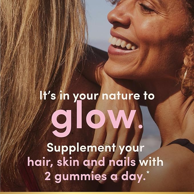 Nature's Bounty Optimal Solutions Hair, Skin and Nails Pectin Gummies, 2500 mcg Biotin Per Serving, No Stick Gummy, Vegetarian Formula, Strawberry Flavor, 200 Count, 100 Total Servings (Pack of 3)