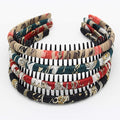 boho hair band headbands for women/Girls teeth Comb Hair Accessories Non-slip hairband Resin hair hoop (4 PCS)