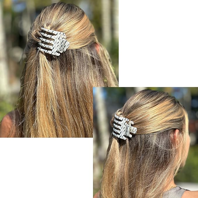 Camila Paris CP3477 French Hair Clip for Women, Hand-Made Hair Side Clips, 2 Inch Girls Hair Claw Clips Jaw Fashion Durable Styling Hair Accessories for Women, Strong Hold No Slip Grip, Made in France