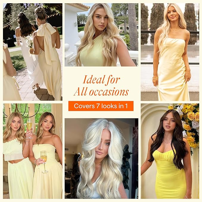 Full Shine Dark Brown Seamless Clip In Hair Extensions, Brown to Ash Brown Highlight Medium Blonde Balayage Clip ins, PU Skin Weft Natural Remy Human Hair Extension, Coverage 4Pcs 20Inch 95 Grams