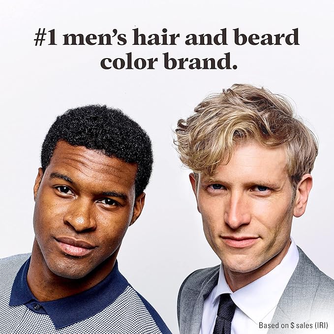 Just For Men Easy Comb-In Color Mens Hair Dye, Easy No Mix Application with Comb Applicator - Light-Medium Brown, A-30, Pack of 2