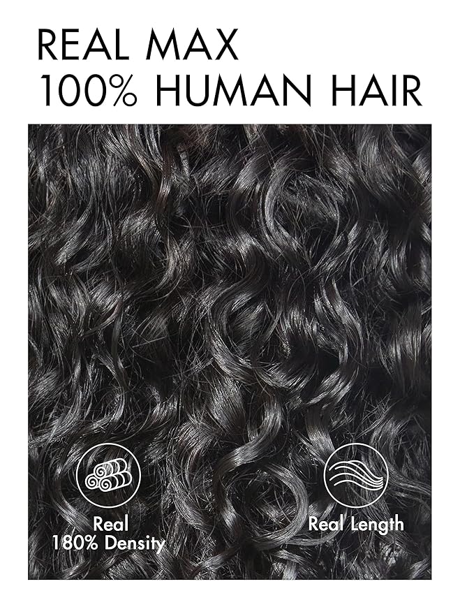 LUVME HAIR 5X5 Deep Curly 10 Inches100% Human Hair Wigs Curly Deep Wave Glueless Lace Front 10 Inches, Pre Cut Plucked Hd Lace Short Wig Ready To Go Natural Color Straight Bleached Knots Black Wigs