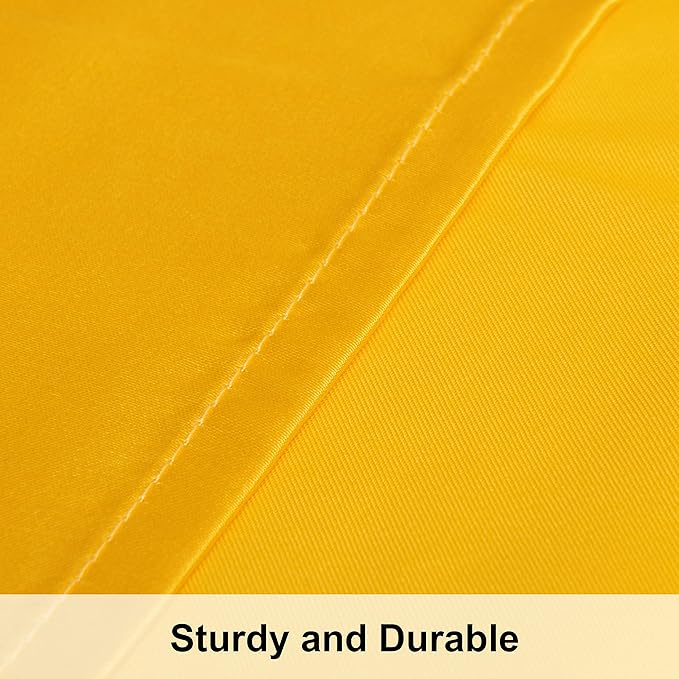 NTBAY 2 Pack Satin Queen Pillowcases for Hair and Skin, Luxurious and Silky Pillow Cases with Envelope Closure, 20x30 Inches, Yellow