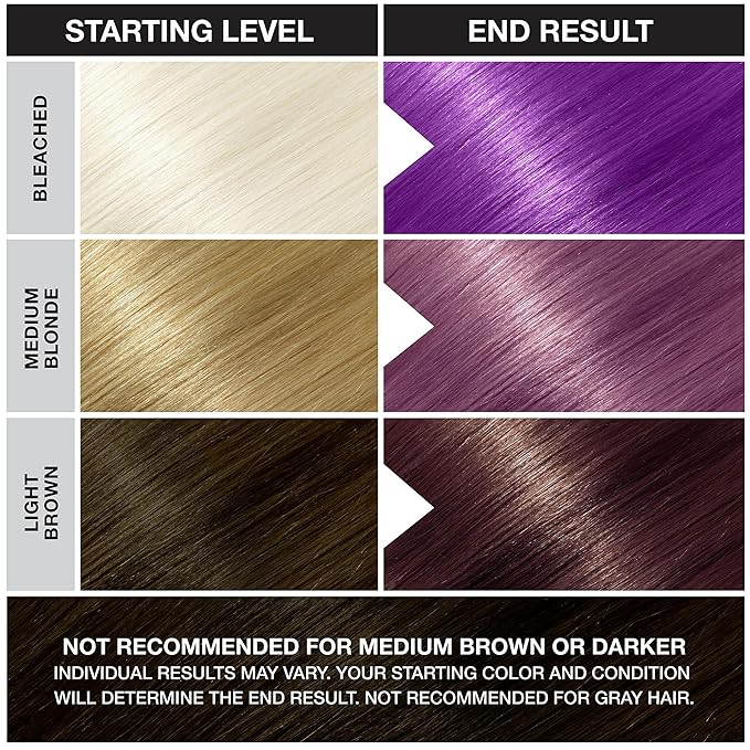 Punky Plum Semi Permanent Hair Color - Vegan & Cruelty-Free Conditioning Hair Dye, Lasts Up to 35 Washes, 3.5 fl oz