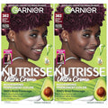 Garnier Hair Color Nutrisse Nourishing Creme, 362 Darkest Berry Burgundy (Raspberry Jam) Red Permanent Hair Dye, 2 Count (Packaging May Vary)